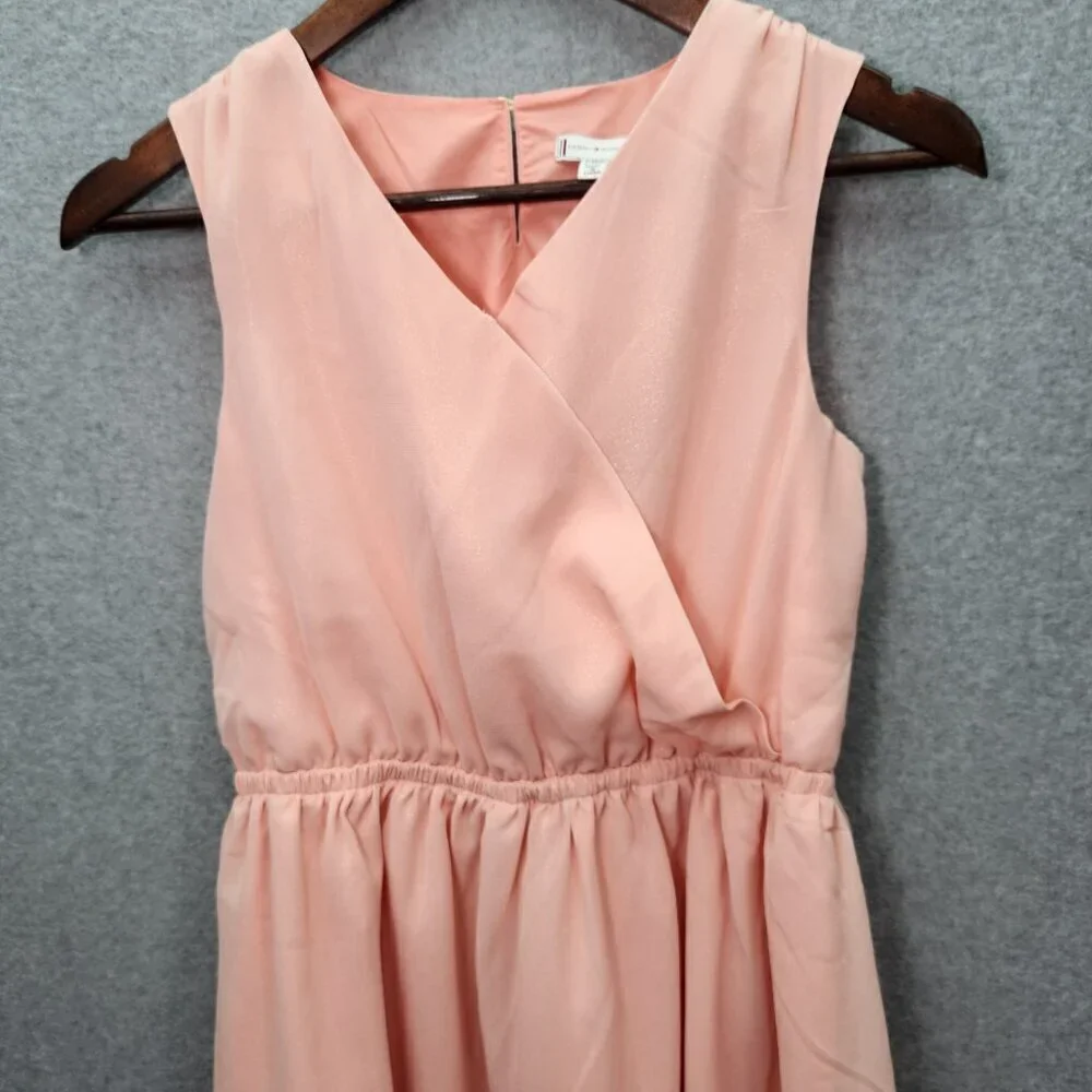 Tommy Hilfiger Pink Shimmer Dress Semi Formal L 12/14